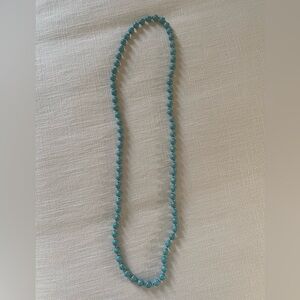 Turquoise Blue Beaded Fashion Necklace